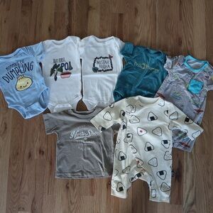 Assorted Baby Onesies, Romper and Tee Shirt From Hawaii